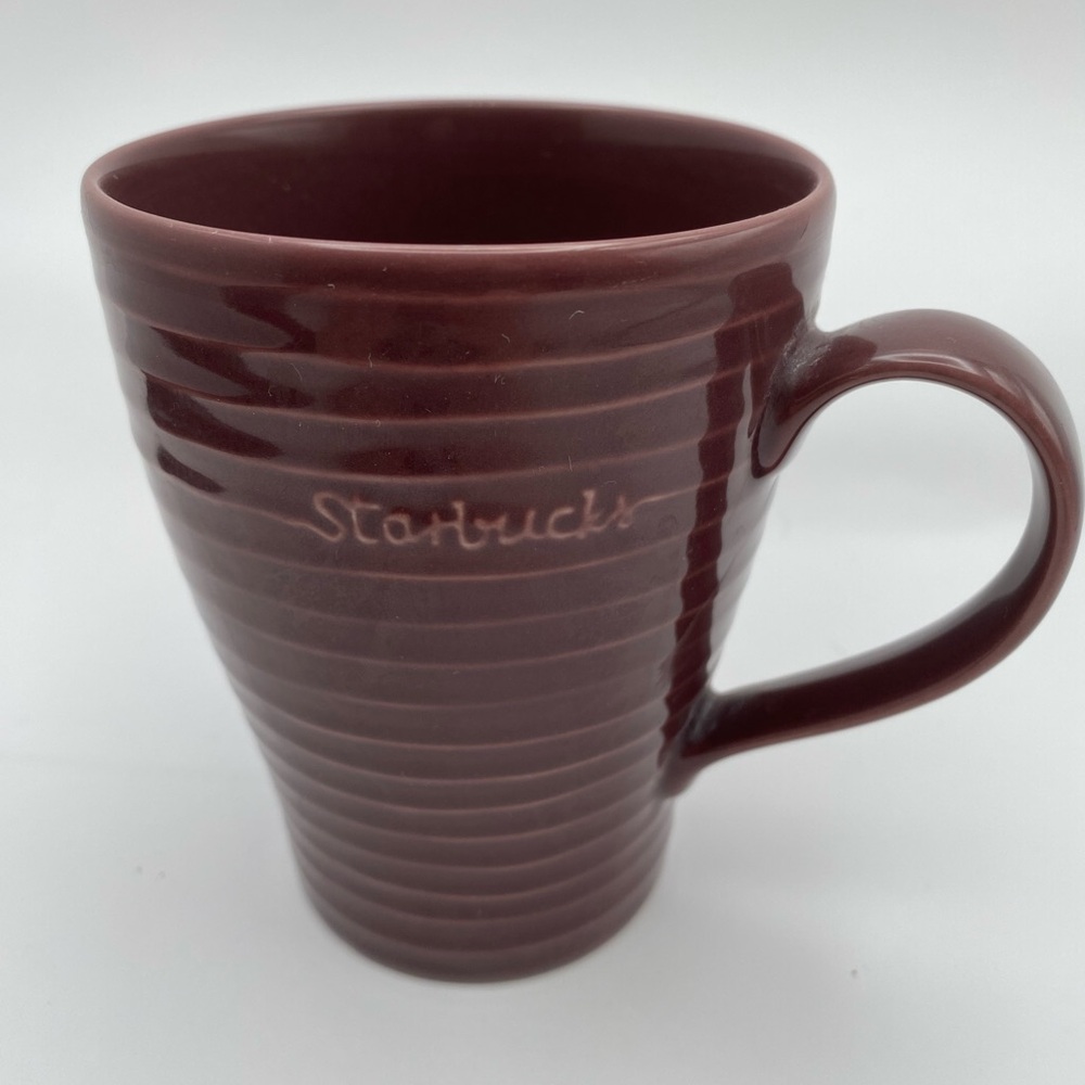 Starbucks Design House Stockholm Ribbed Plum Purple Coffee Mug 2009 12oz Rare